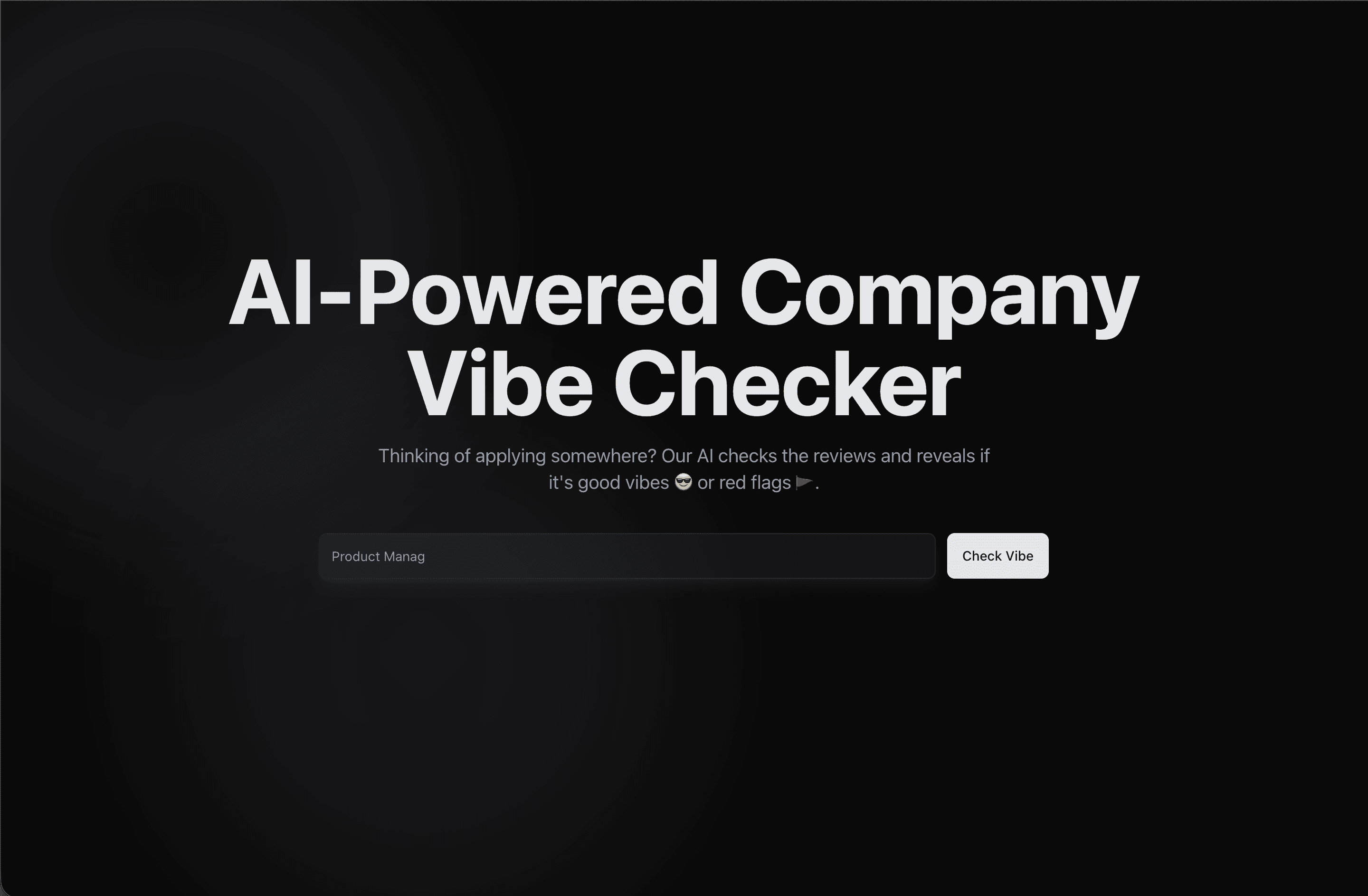 Work Vibe - AI-Powered Company Vibe Checker